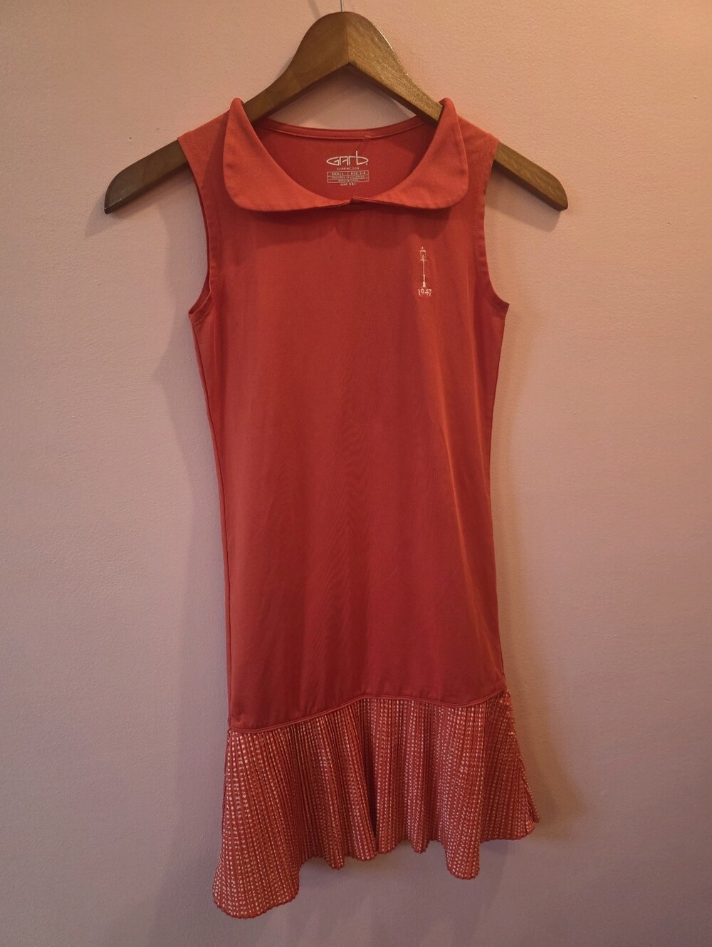 Garb Girls Coral Sleeveless Athletic Dress Size Small 5-6 UPF 50+